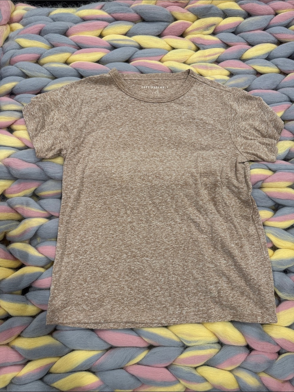 Essentials Heathered Short Sleeve Tee - Taupe